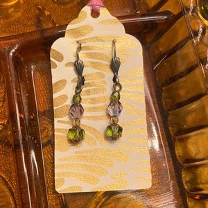 🔮 Handcrafted Czech Glass Mermaid Earrings 🔮